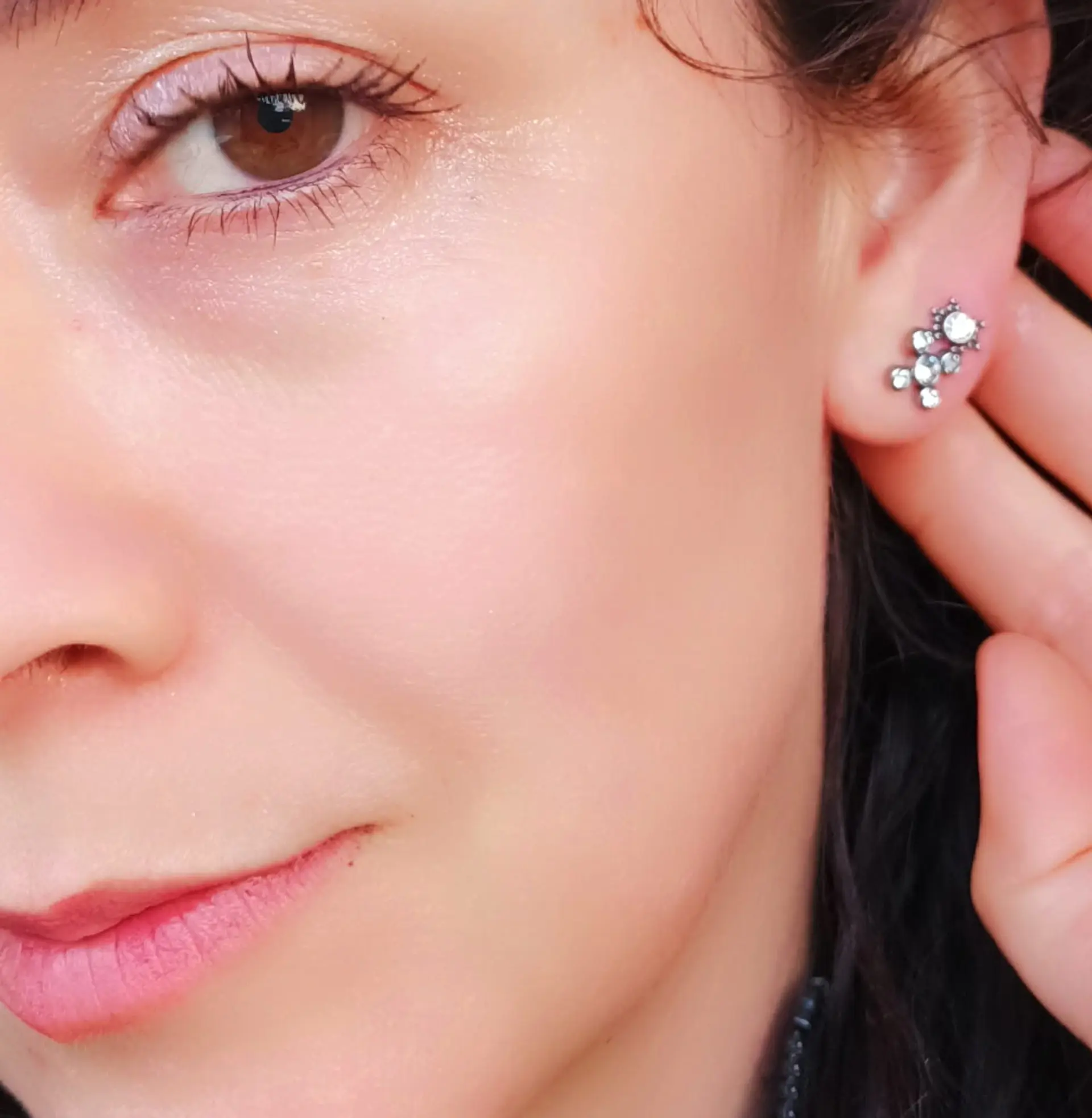 Piercing Oreja Tragus Conch Labret Modelo Spider Hipoalergénico Unidad 8