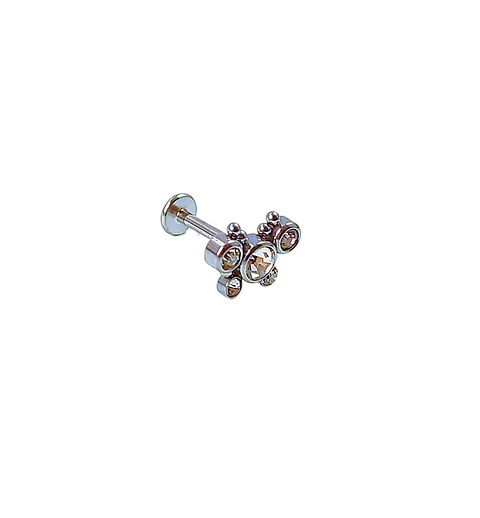 Piercing Oreja Tragus Conch Labret Modelo Mariposa Hipoalergénico Unidad