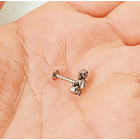 Piercing Oreja Tragus Conch Labret Modelo Mariposa Hipoalergénico Unidad 5