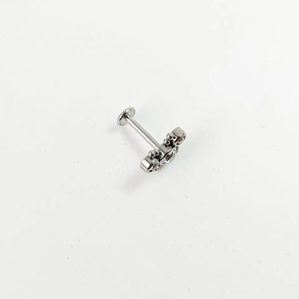 Piercing Oreja Tragus Conch Labret Modelo Mariposa Hipoalergénico Unidad 10