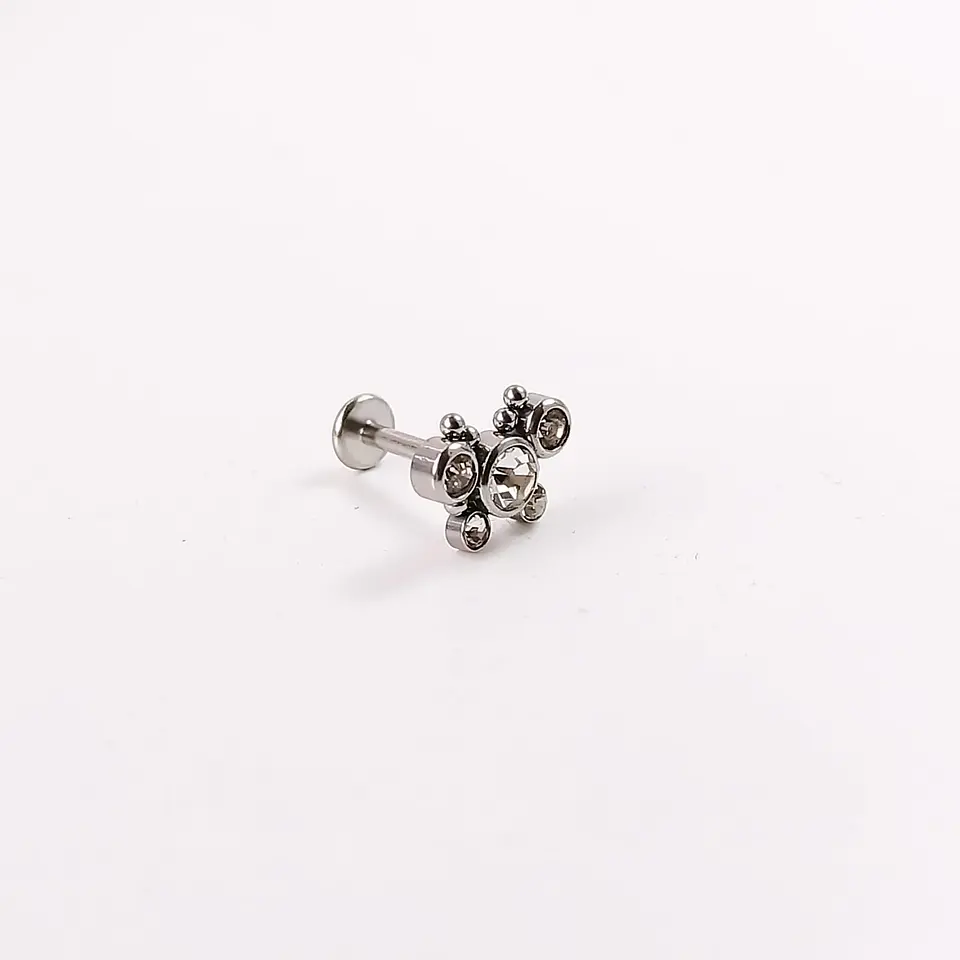 Piercing Oreja Tragus Conch Labret Modelo Mariposa Hipoalergénico Unidad 11