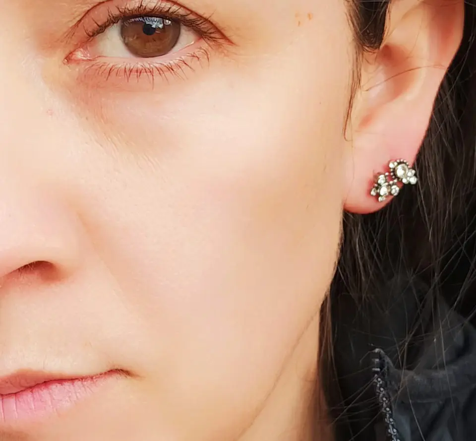Piercing Oreja Tragus Conch Labret Modelo Mariposa Hipoalergénico Unidad 2