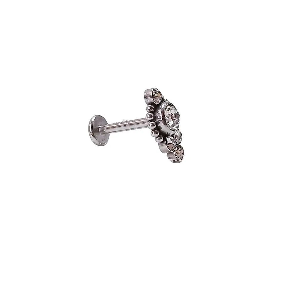 Piercing Oreja Tragus Conch Labret Modelo Bindi a Hipoalergénico Unidad 6