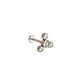 Piercing Oreja Tragus Conch Labret Modelo Triqueta de zirconio Hipoalergenico Unidad - Miniatura 1