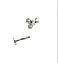 Piercing Oreja Tragus Conch Labret Modelo Triqueta de zirconio Hipoalergenico Unidad - Miniatura 9
