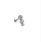 Piercing Tragus Conch Labret Modelo Trois Hipoalergénico Helix Unidad Punk - Miniatura 1