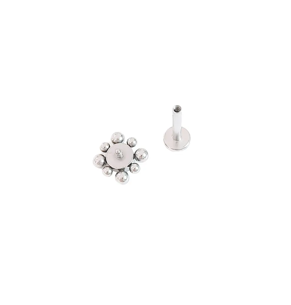 Piercing Oreja Tragus Conch Labret Modelo Petalos Hipoalergenico Unidad 7