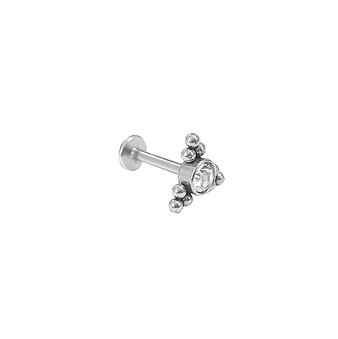 Piercing Oreja Tragus Conch Labret Modelo Pirámide Hipoalergénico Unidad