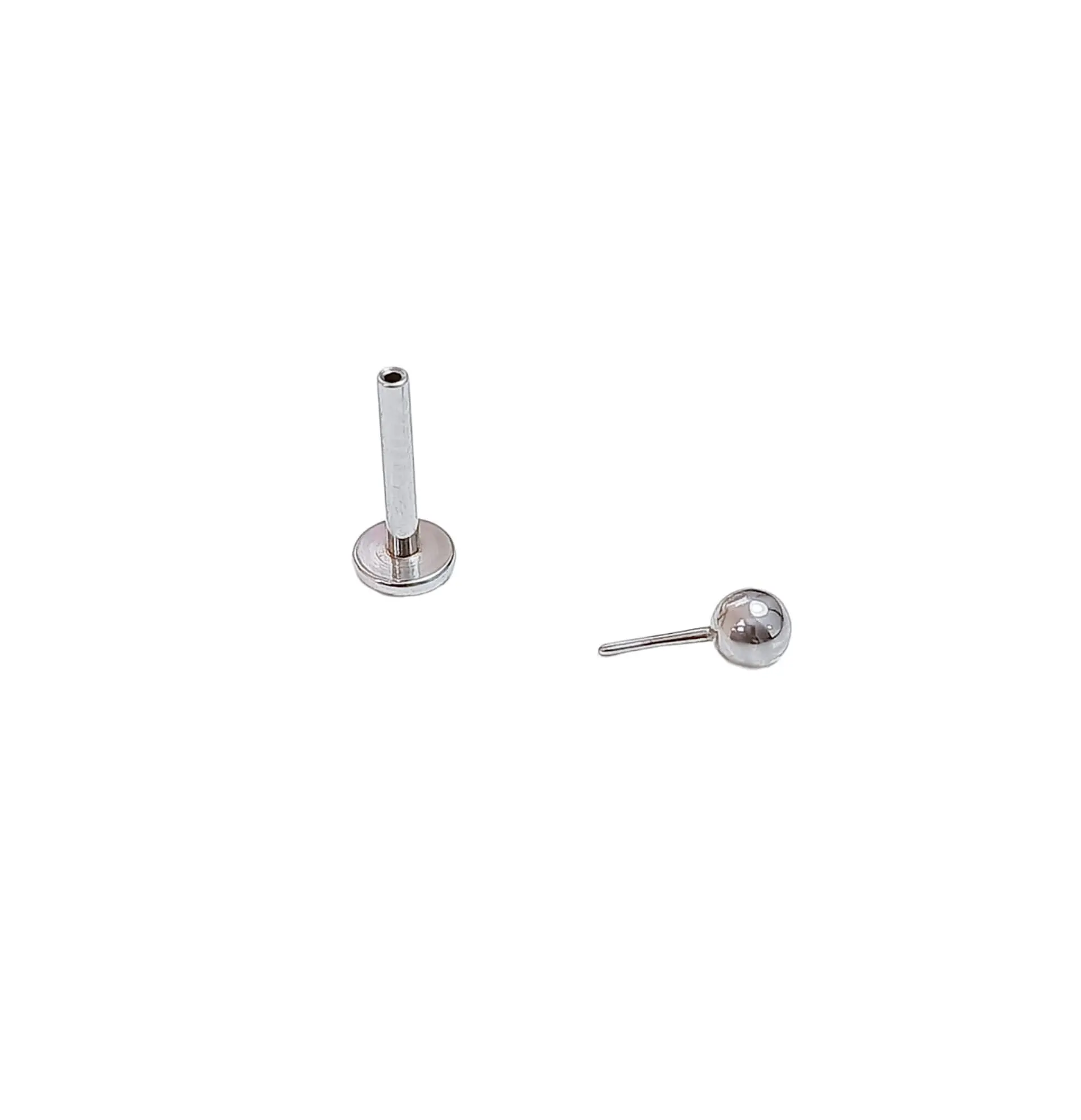 Set Piercing Acero Quirúrgico Modelo Estrella Nostril Labret Punto De Luz  6