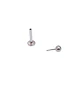 Set Piercing Acero Quirúrgico Modelo Estrella Nostril Labret Punto De Luz  - Miniatura 6
