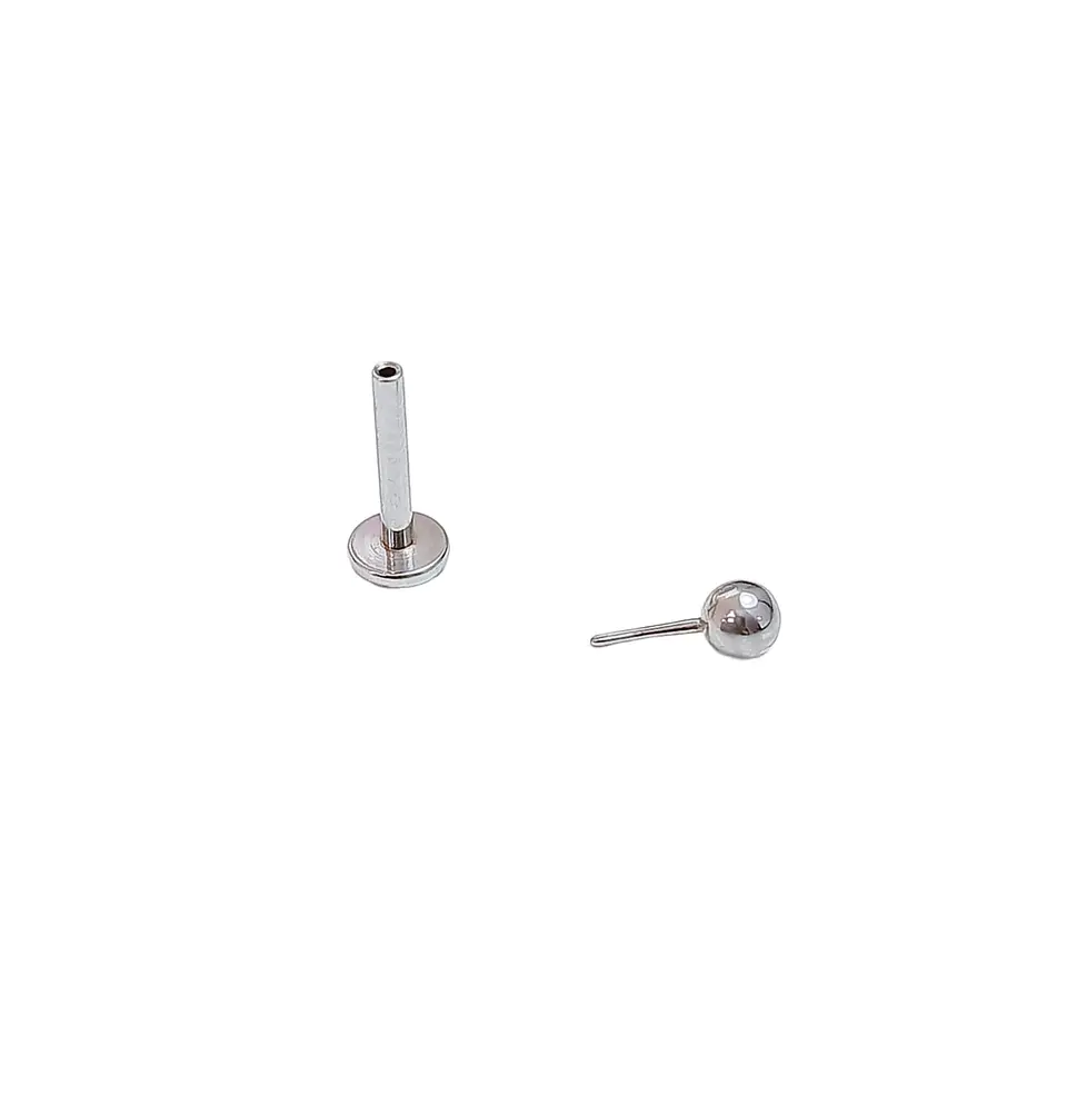 Set Piercing Acero Quirúrgico Modelo Estrella Nostril Labret Punto De Luz  6