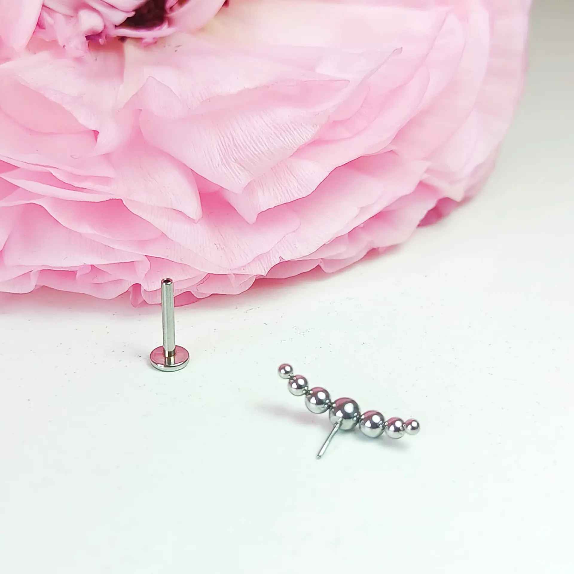 Set Piercing Modelo Nova Acero Quirúrgico Nostril Labret Punto Trepador 3