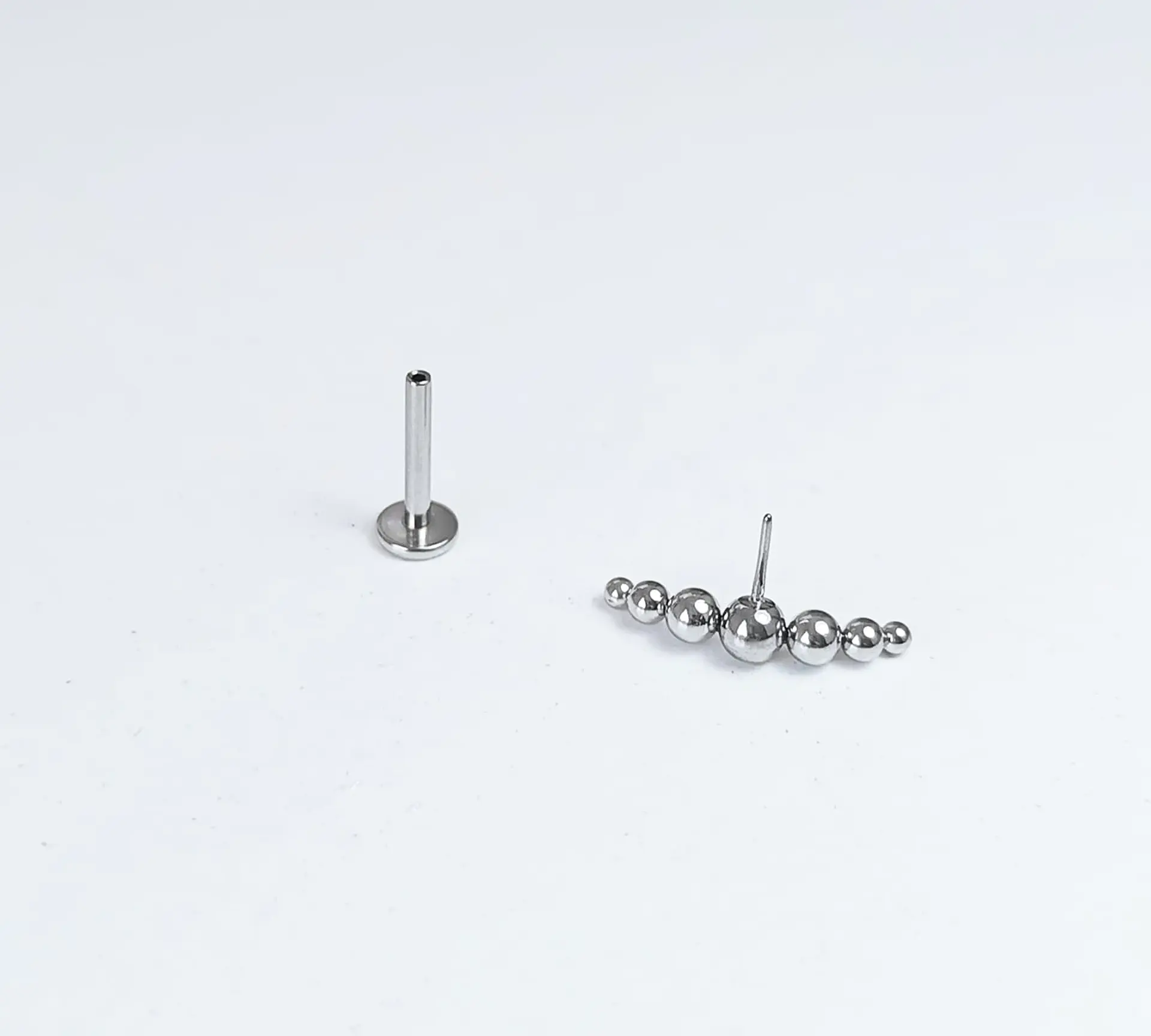 Set Piercing Modelo Nova Acero Quirúrgico Nostril Labret Punto Trepador 6