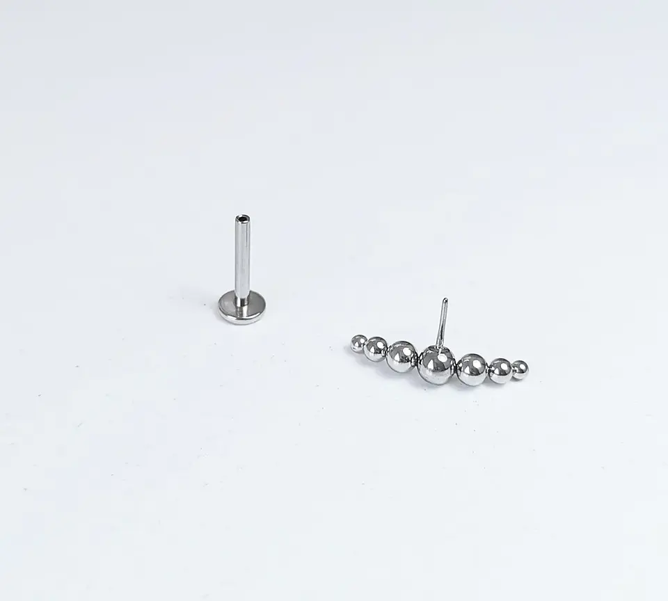Set Piercing Modelo Nova Acero Quirúrgico Nostril Labret Punto Trepador 6