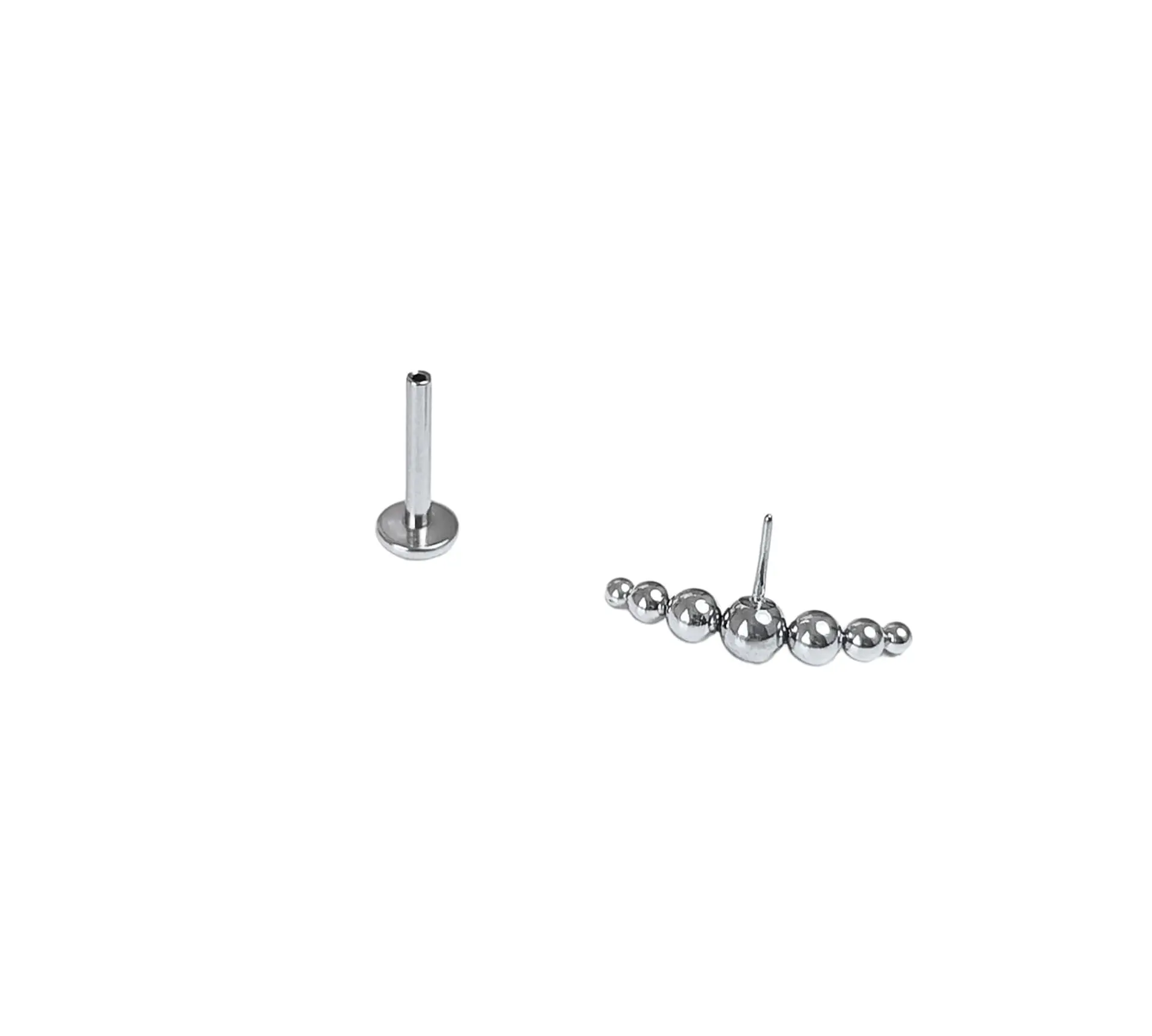 Set Piercing Modelo Nova Acero Quirúrgico Nostril Labret Punto Trepador 4