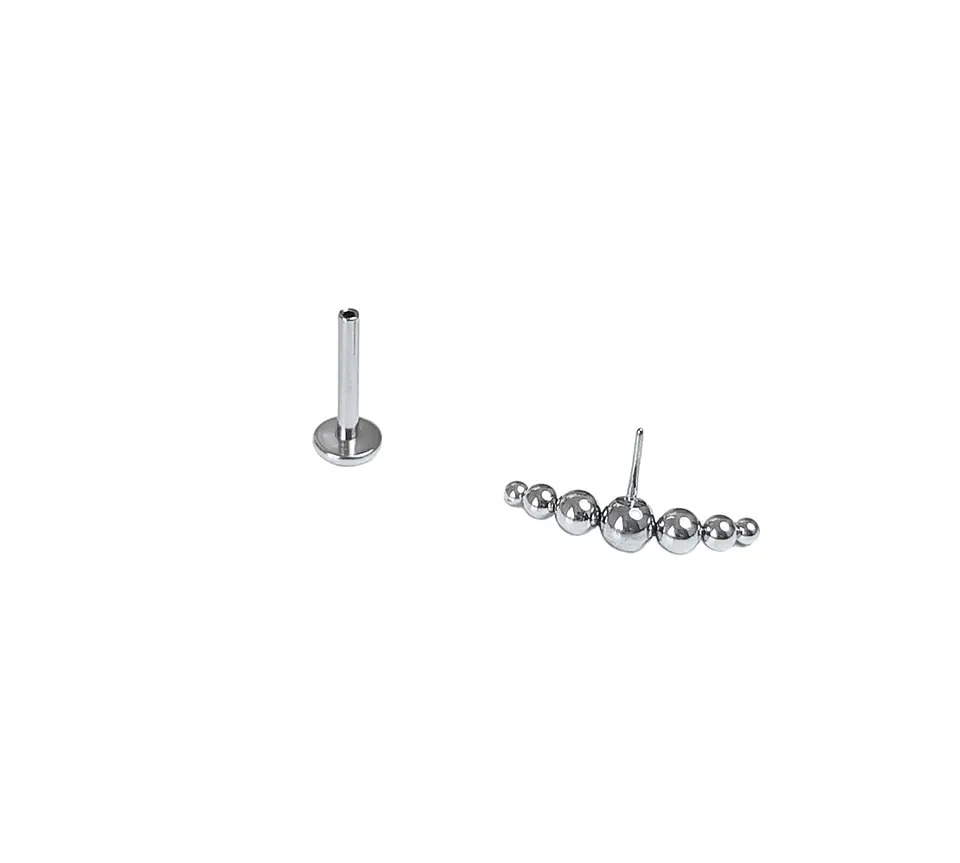 Set Piercing Modelo Nova Acero Quirúrgico Nostril Labret Punto Trepador 4
