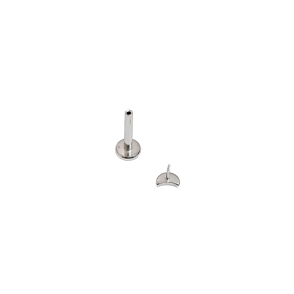 Set Piercing Modelo Fase Lunar Acero Quirúrgico Nostril Labret Luna Punto Luz 5