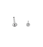 Set Piercing Modelo Fase Lunar Acero Quirúrgico Nostril Labret Luna Punto Luz - Miniatura 3