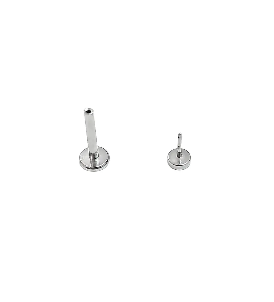 Set Piercing Modelo Fase Lunar Acero Quirúrgico Nostril Labret Luna Punto Luz 3