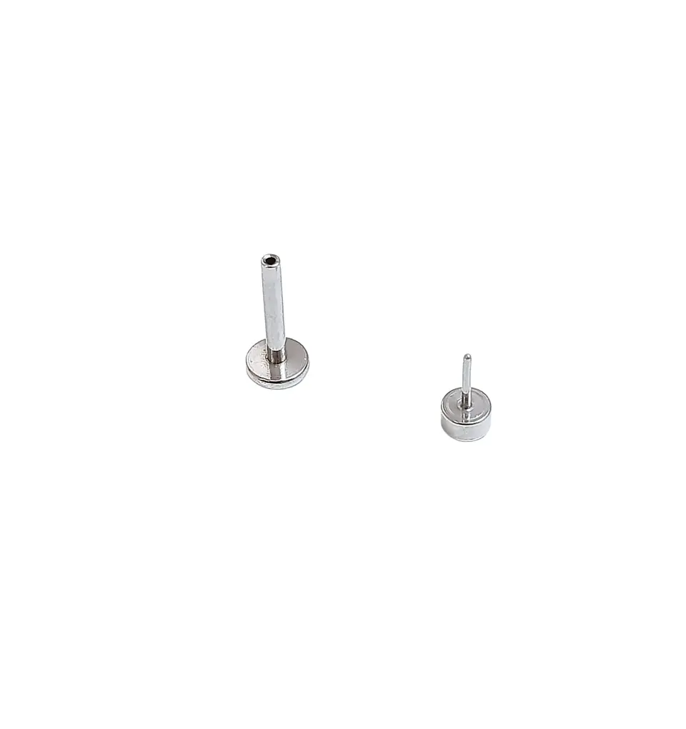 Set Piercing Modelo Fase Lunar Acero Quirúrgico Nostril Labret Luna Punto Luz 8