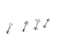 Set Piercing Modelo Kitty kpop Acero Quirúrgico Nostril Labret Cono Perla Pack - Miniatura 1