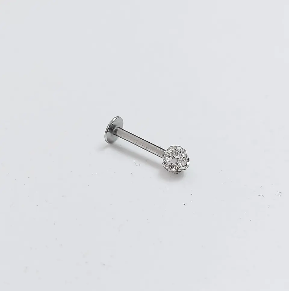 Set Piercing Modelo Kitty kpop Acero Quirúrgico Nostril Labret Cono Perla Pack 12