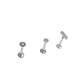 Set Piercing Modelo Geo Acero Quirúrgico Nostril Labret Punto De Luz - Miniatura 3