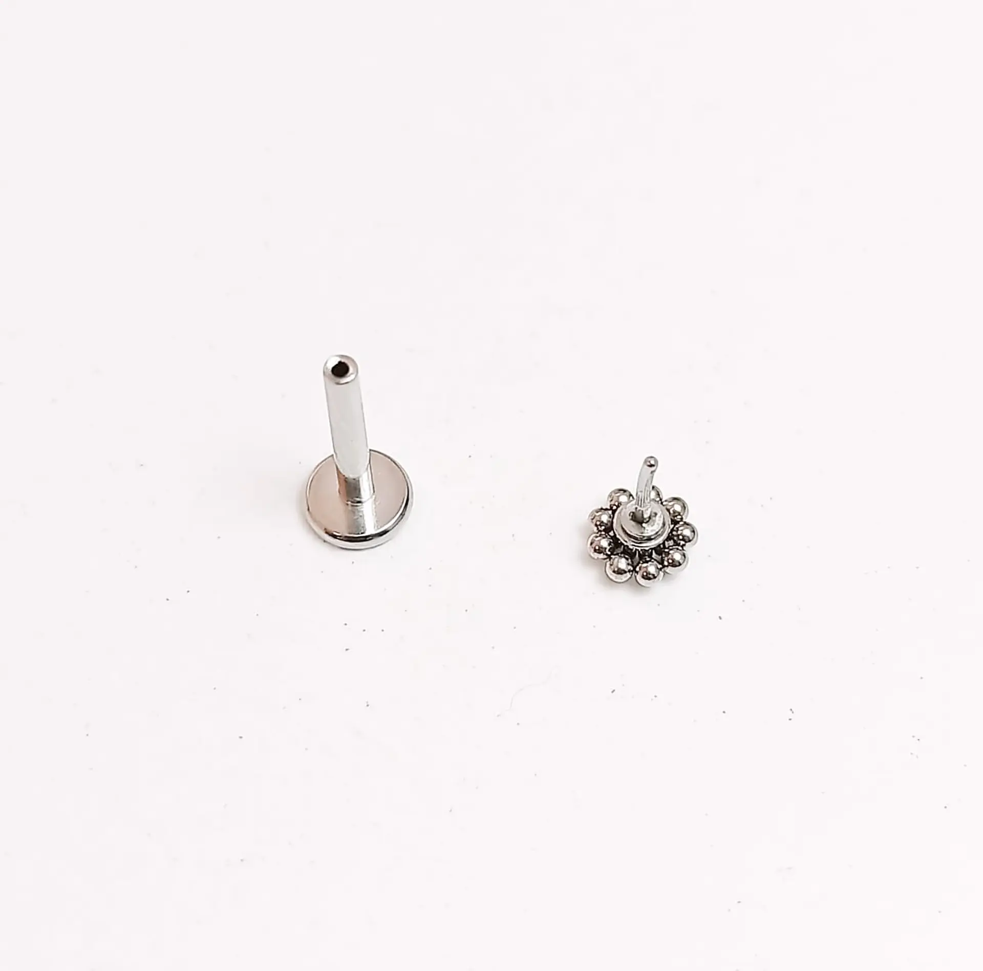 Set Piercing Modelo Geo Acero Quirúrgico Nostril Labret Punto De Luz 7
