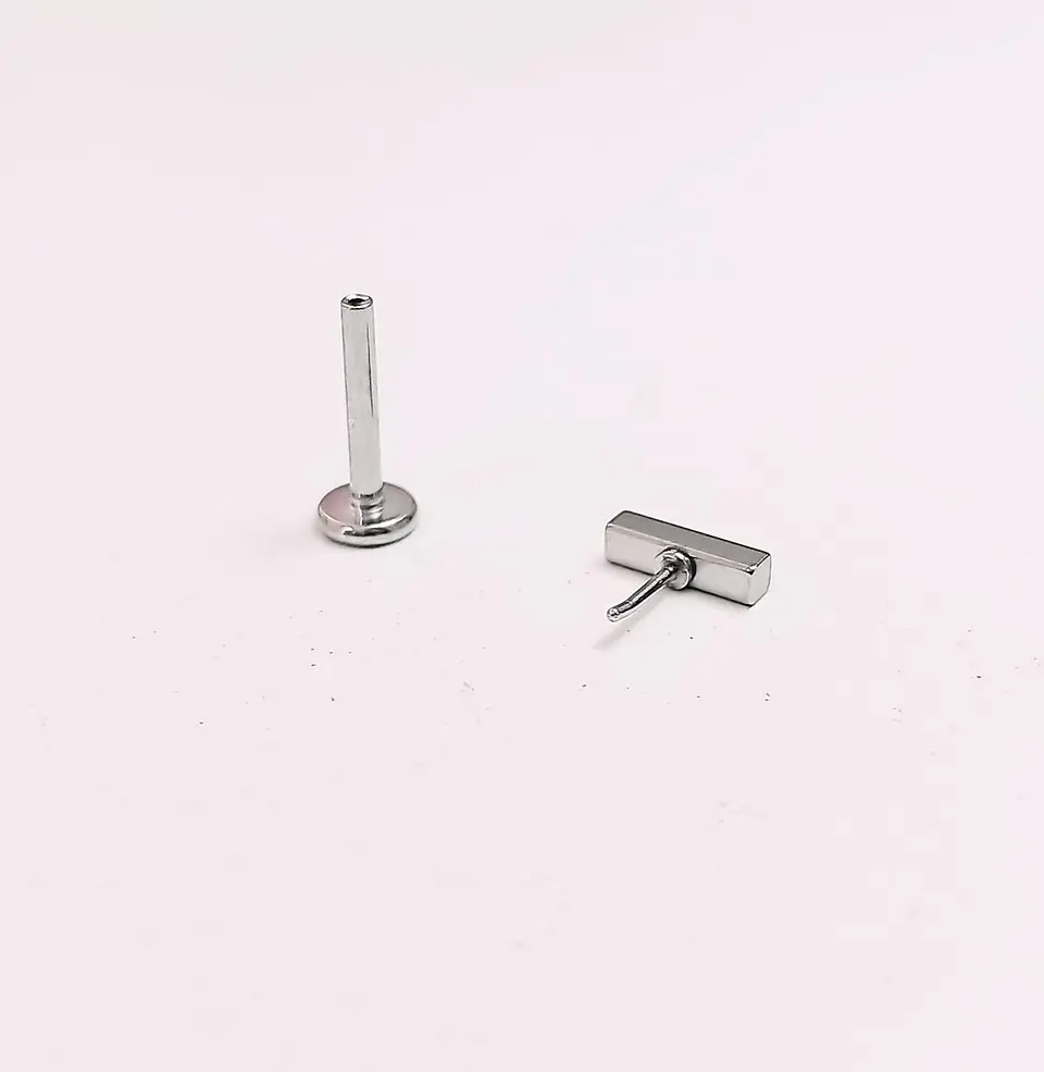 Set Piercing Modelo Geo Acero Quirúrgico Nostril Labret Punto De Luz 5