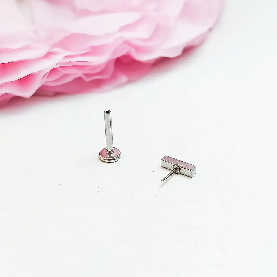 Set Piercing Modelo Geo Acero Quirúrgico Nostril Labret Punto De Luz 10