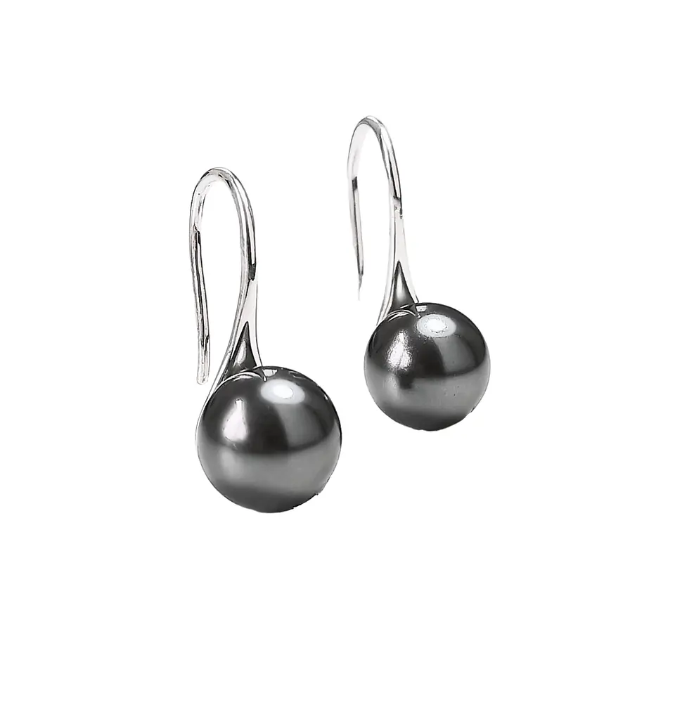Aros aretes perlas de agua dulce colores plata 925 elegante bellos 7