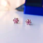 Pendientes Punto de Luz con Moissanita Rosa 5MM - Miniatura 6