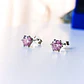 Pendientes Punto de Luz con Moissanita Rosa 5MM - Miniatura 7