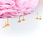 Set Piercing Chapado En Oro 18k Nostril Labret Punto De Luz - Miniatura 3