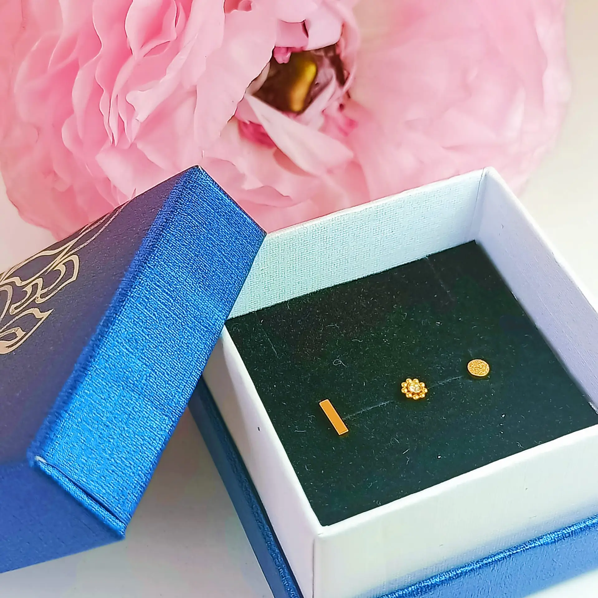 Set Piercing Chapado En Oro 18k Nostril Labret Punto De Luz 4
