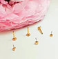 Set Piercing Chapado En Oro 18k Nostril Labret Set Luna Pack - Miniatura 5