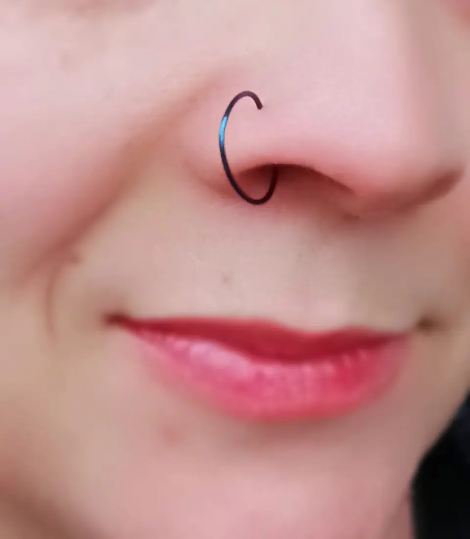 Set 4 Piercing ideal septum Distintos colores Aros Nostril Daith Tragus Helix Pack Punk 5