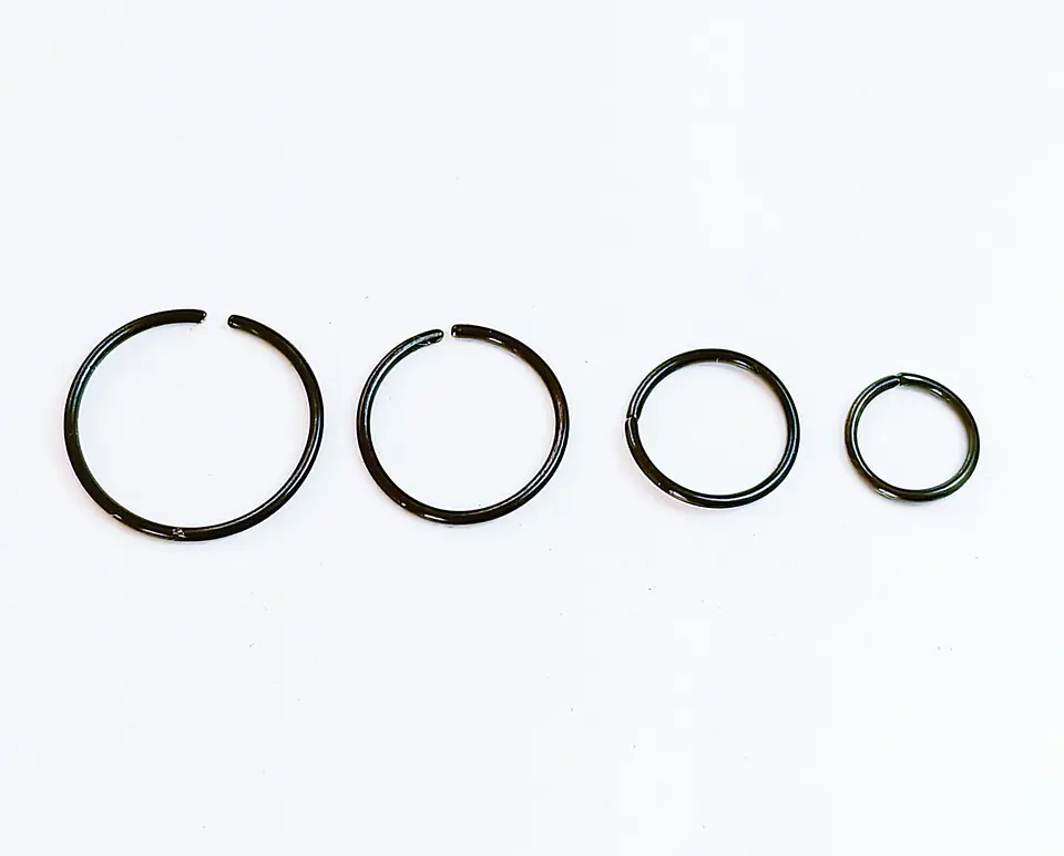 Set 4 Piercing ideal septum Distintos colores Aros Nostril Daith Tragus Helix Pack Punk 13