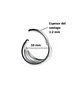 Piercing Aro Titanio Septum Daith Labret Tragus Punk 10mm 16g - Miniatura 3