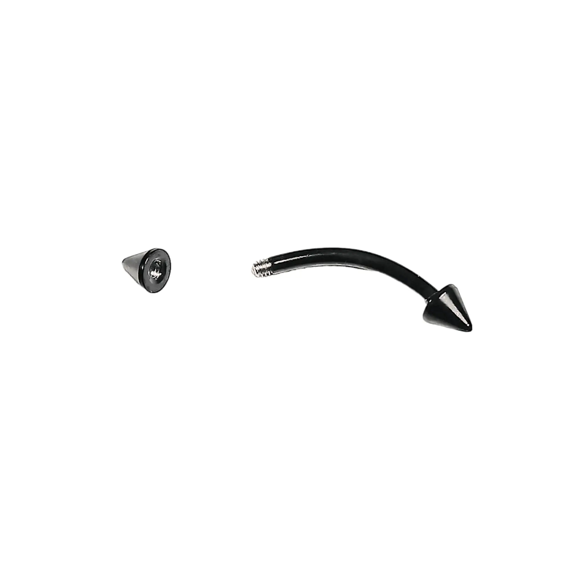 Piercing Ceja Labret Daith Hipoalergenic Negro Punk Tragus 2