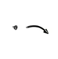 Piercing Ceja Labret Daith Hipoalergenic Negro Punk Tragus - Miniatura 2