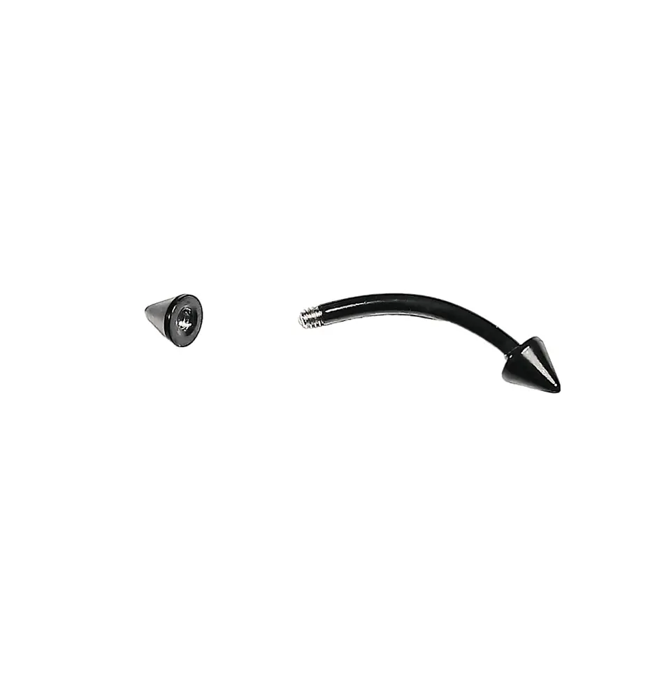 Piercing Ceja Labret Daith Hipoalergenic Negro Punk Tragus 2
