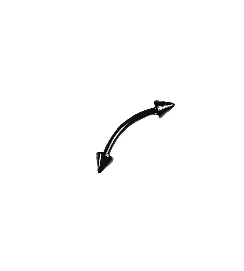 Piercing Ceja Labret Daith Hipoalergenic Negro Punk Tragus 1