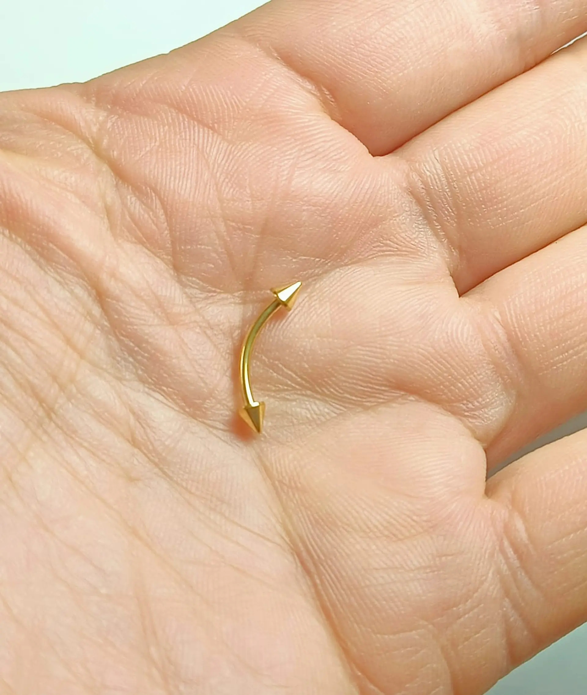 Piercing Ceja Labret Daith Chapado En Oro 18k Punk Tragus 5