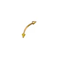 Piercing Ceja Labret Daith Chapado En Oro 18k Punk Tragus - Miniatura 1