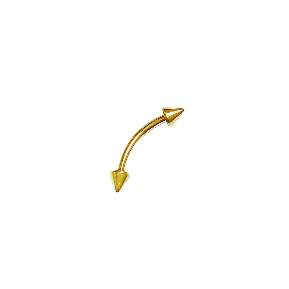 Piercing Ceja Labret Daith Chapado En Oro 18k Punk Tragus 1