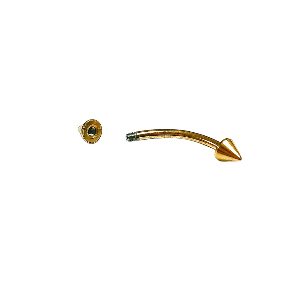 Piercing Ceja Labret Daith Chapado En Oro 18k Punk Tragus 2