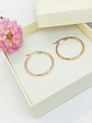 Argollas hoop 25mm Chapado en oro rosa 18k  - Miniatura 3