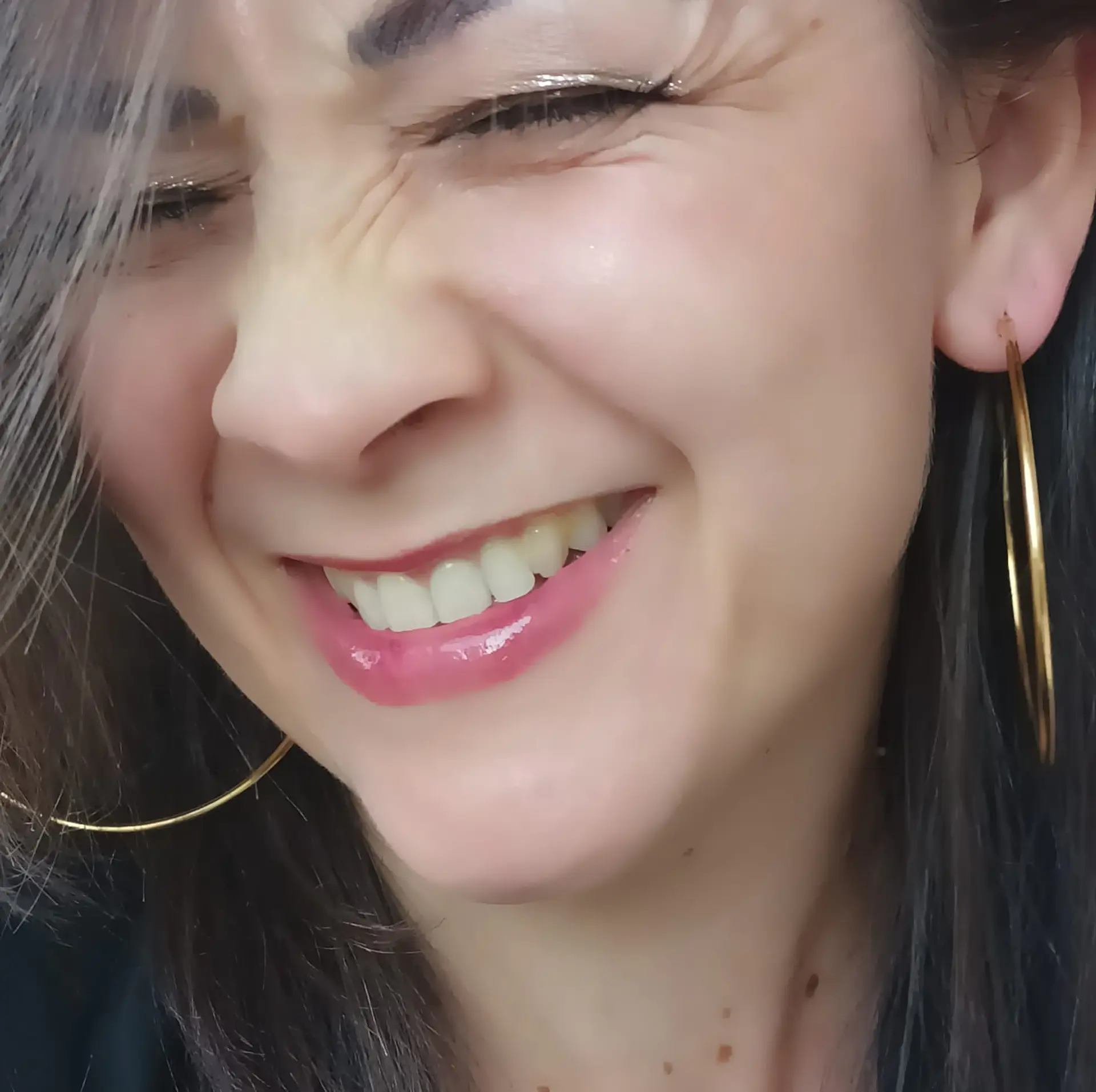 Maxi argollas hoop clásicas 65Mm chapadas en oro 18k  3
