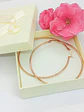 Maxi argollas hoop 65mm hipoalergenicas chapadas en oro rosa 18k - Miniatura 2